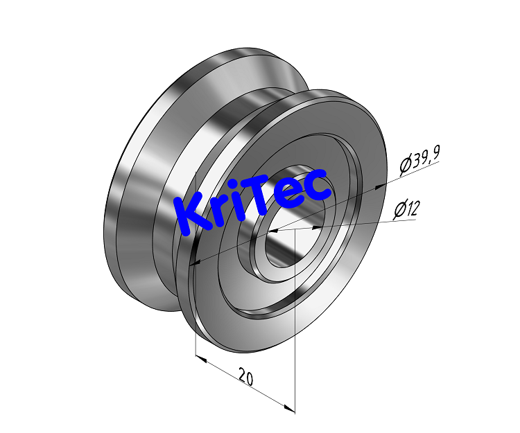 KriTec Laufrolle D14