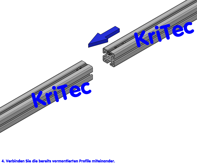 KriTec Automatik-Stoßverbindungssatz 8, verzinkt