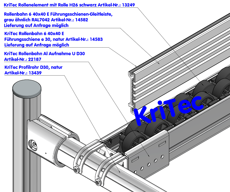 KriTec Rollenbahn Al Aufnahme U D30