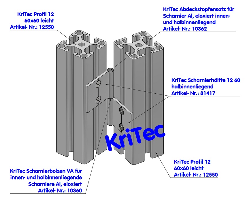 KriTec Profil 12 60x60 leicht