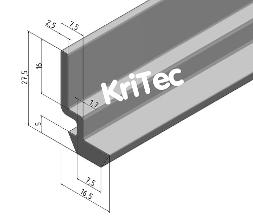KriTec Winkelleiste 8 Al