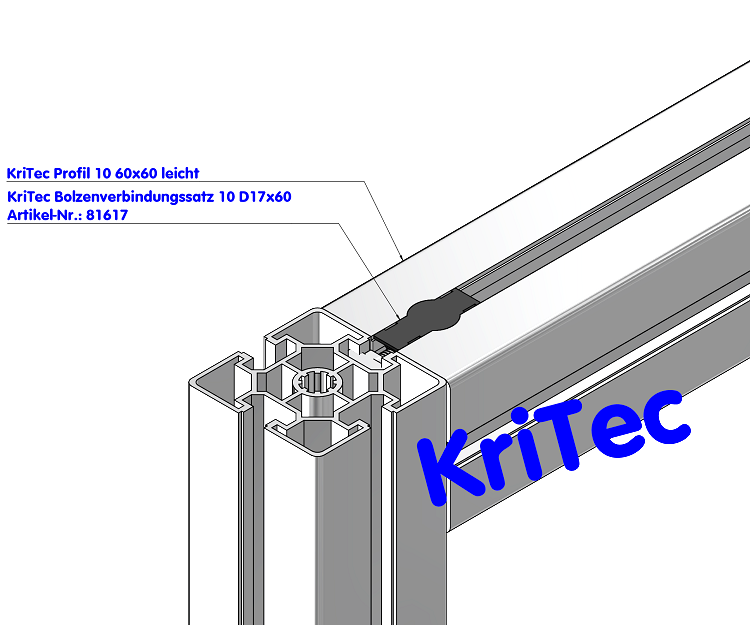KriTec Bolzenverbindungssatz 10 D17x60
