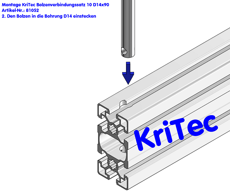 KriTec Bolzenverbindungssatz 10 D14x90