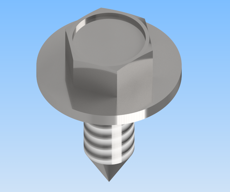 KriTec Kombi-Blechschrauben Stahl, verzinkt Sechskantkopf