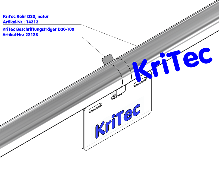KriTec Beschriftungsträger D30-100