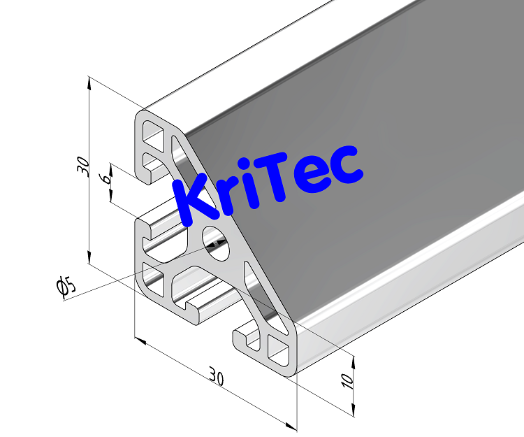 KriTec Profil 6 30x30-45° leicht