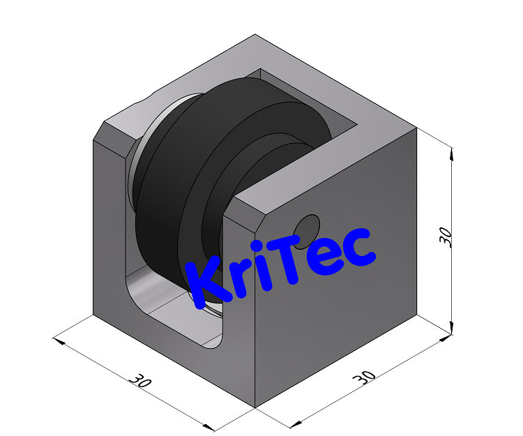 KriTec Rolleneckverbindungssatz 8 Raster 30