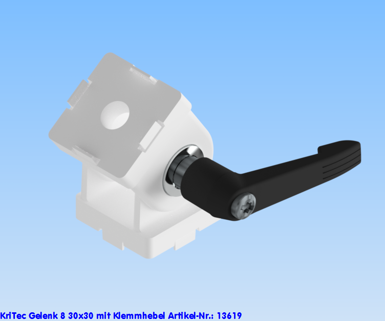 KriTec Gelenk 8 30x30 mit Klemmhebel