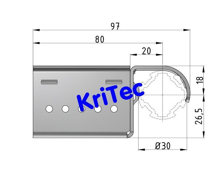 KriTec Rollenbahn Al Aufnahme U D30
