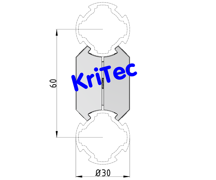 KriTec Parallelverbinder D30-60