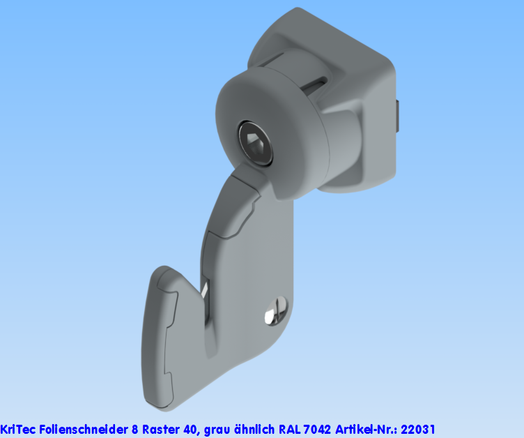 KriTec Folienschneider 8 Raster 40, grau ähnlich RAL 7042