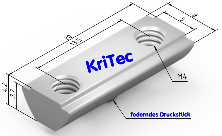 KriTec Doppelnutensteine 5