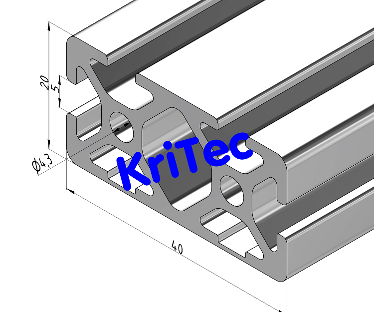 KriTec Profil 5 40x20 2N