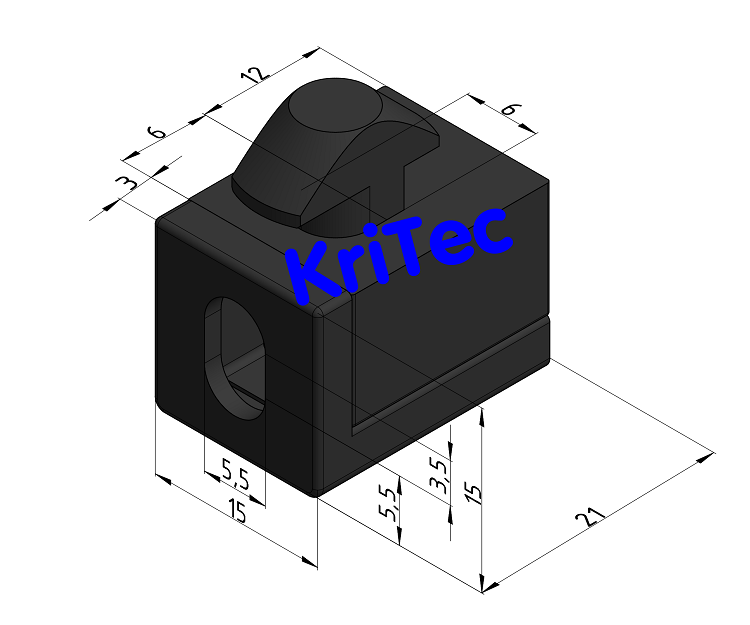 KriTec Multiblock 6 PA, schwarz