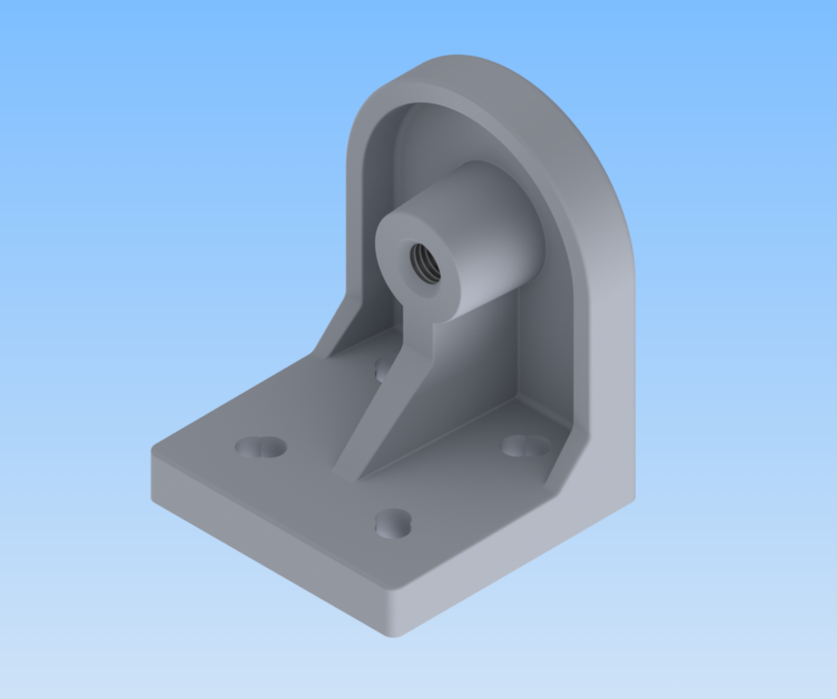 KriTec Stellfußsockel 10 Raster 45 D80, weißaluminium ähnlich RAL 9006