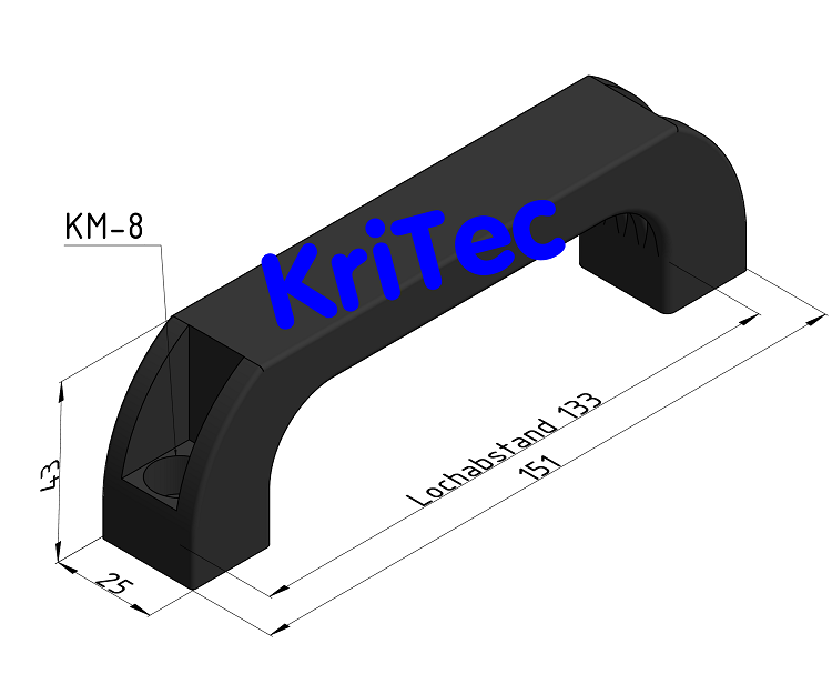 KriTec Handgriff PA 151x133