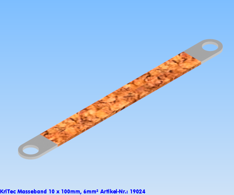 KriTec Masseband 10 x 100mm, 6mm²