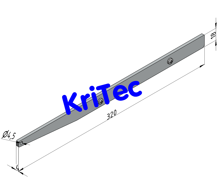 KriTec Regalboden-Abdeckkappensatz 8 320, grau ähnlich RAL 7035