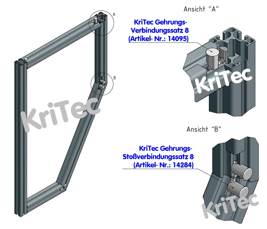 KriTec Gehrungs-Verbindungssatz 8
