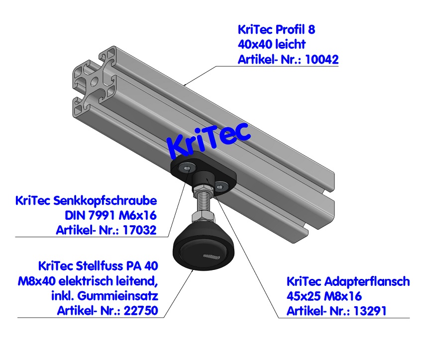 KriTec Senkkopfschrauben ISO 10642 (DIN 7991) verzinkt