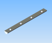 KriTec Nutenstein 8 St glatt 4x M8, L=150mm