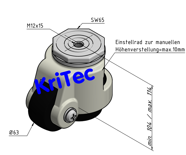 KriTec Heberolle D62 Premium
