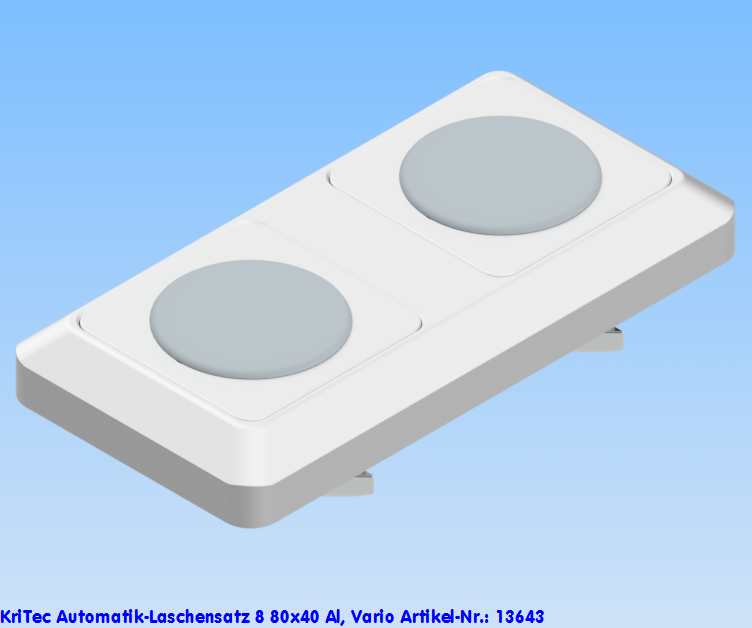 KriTec Automatik-Laschensatz 8 80x40 Al, Vario