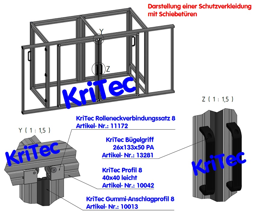 KriTec Bügelgriff 26x133x50 PA
