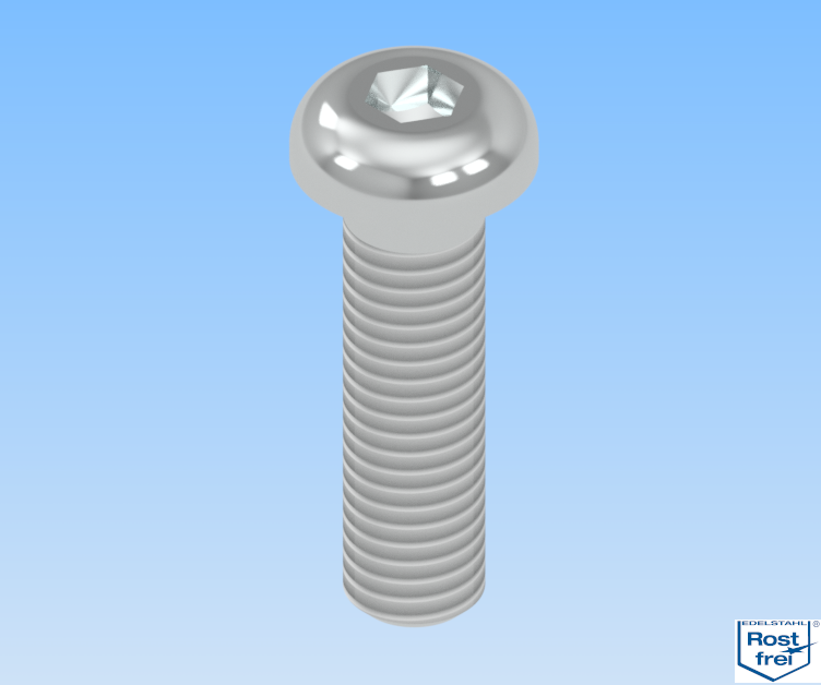 KriTec Halbrundschrauben ISO 7380 VA rostfrei