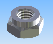 KriTec Stop-Muttern, selbstsichernd, DIN 985, Stahl verzinkt