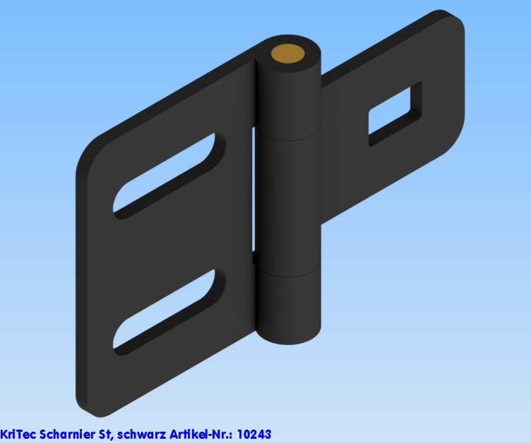 KriTec Scharnier St, schwarz