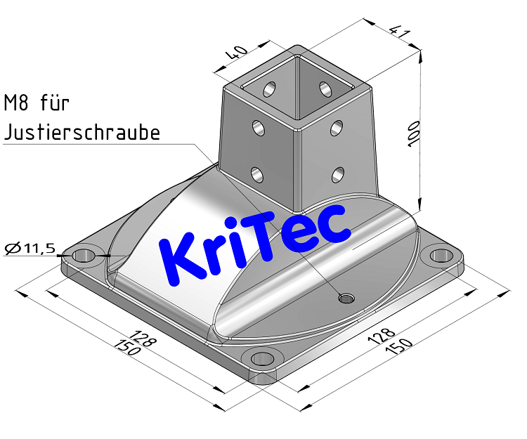 KriTec Pfostenkonsole 8 40x40