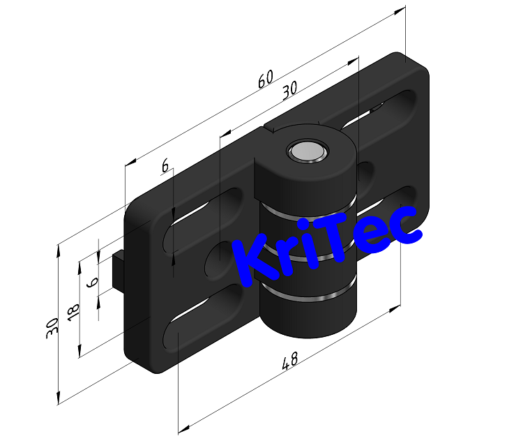 KriTec Scharnier 6 30 Zn