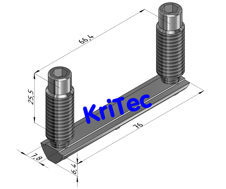 KriTec Systemverbinder 8 80 Raster 40