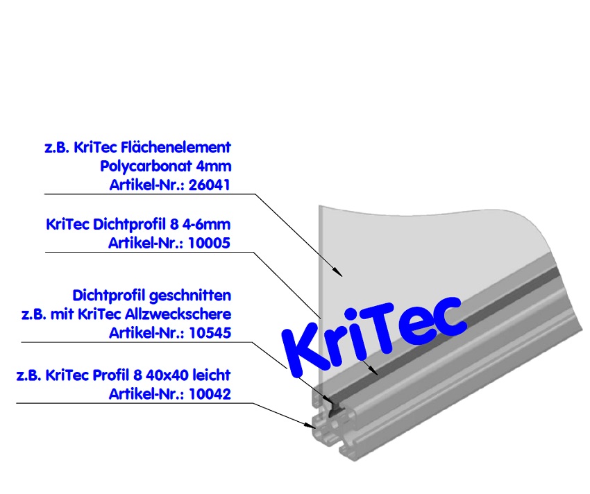 KriTec Polycarbonat PC, klar (Makrolon)