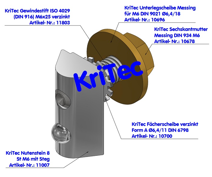 KriTec Erdungssatz 8 Raster 40