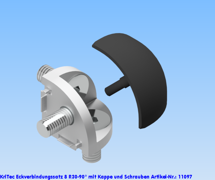 KriTec Eckverbindungssatz 8 R30-90°