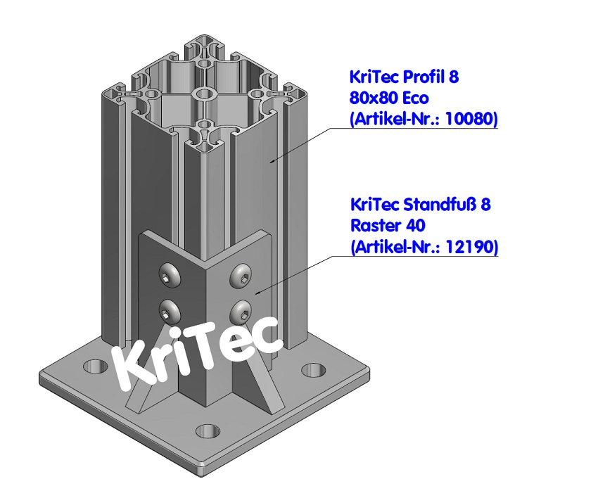 KriTec Profil 8 80x80 Eco