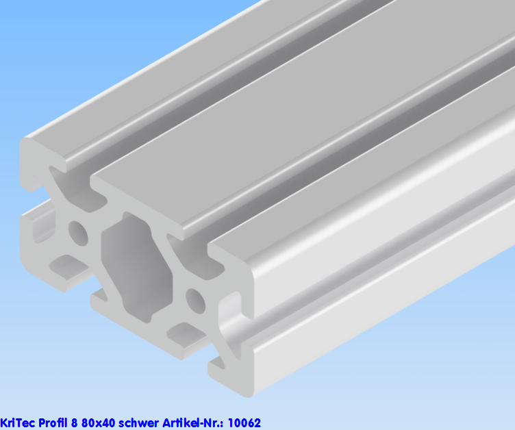KriTec Profil 8 80x40 schwer