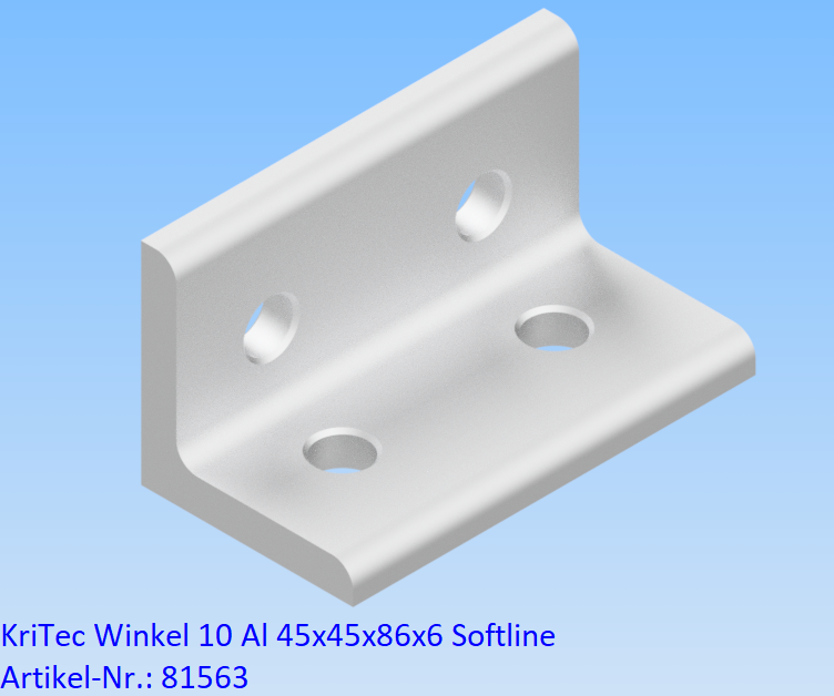 KriTec Winkel 10 Al 45x45x86x6 Softline