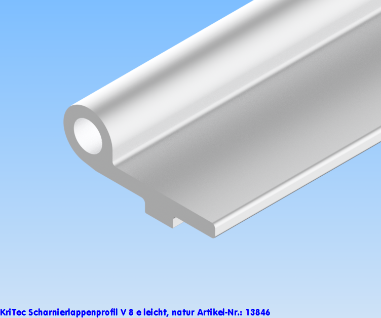 KriTec ScharnierlappenprofilV 8 e leicht, natur