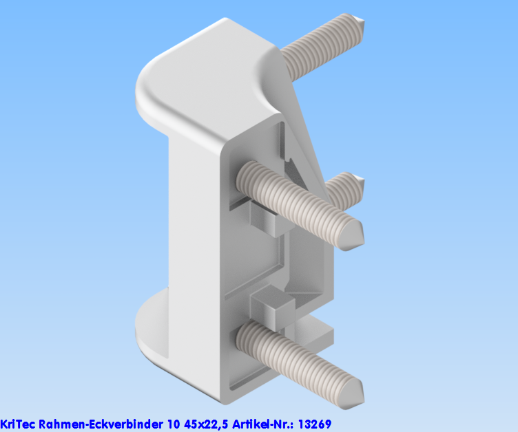 KriTec Rahmen-Eckverbinder 10 45x22,5