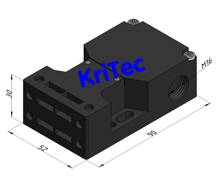 KriTec Befestigungswinkel inkl. Bef.-Satz für Sicherheitsschalter ZVRK
