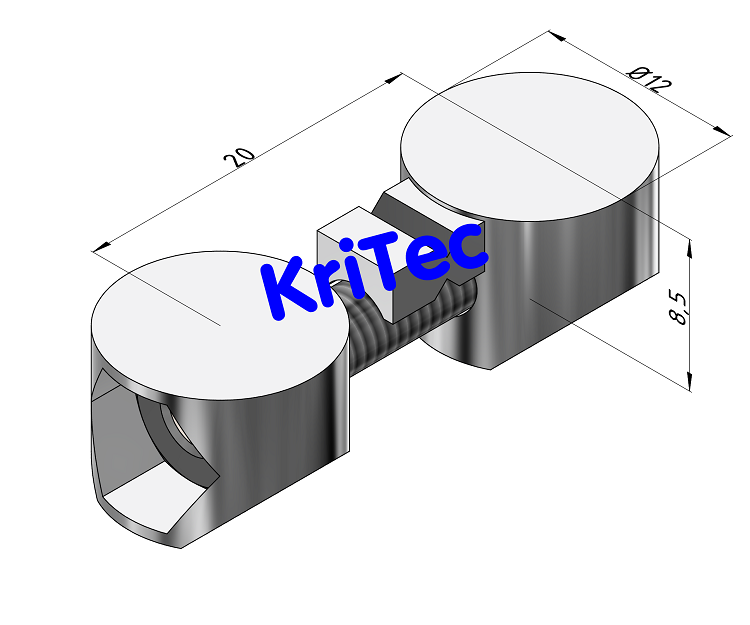 KriTec Universal-Stoßverbindungssatz 5Material: St / VA rostfrei