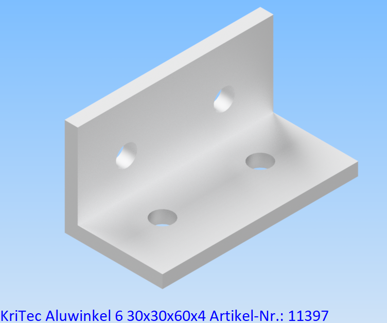 KriTec Aluminiumwinkel 6 30x30x60x4