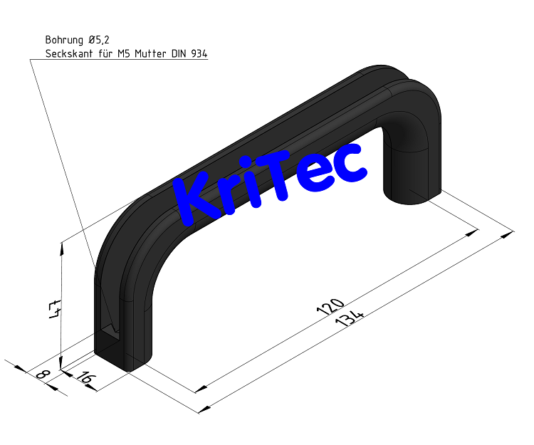 KriTec Handgriff PA 120