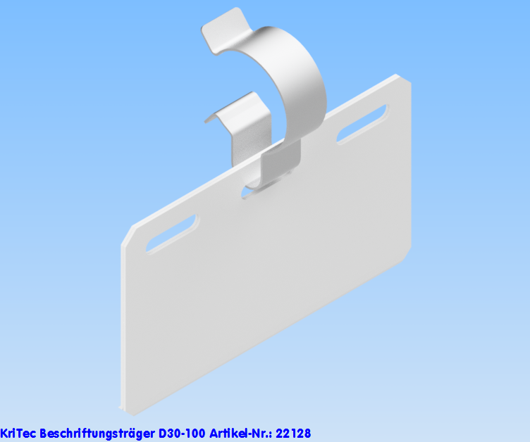 KriTec Beschriftungsträger D30-100