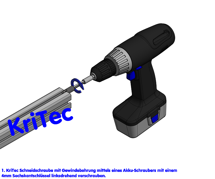KriTec Automatik-Stoßverbindungssatz 5, verzinkt