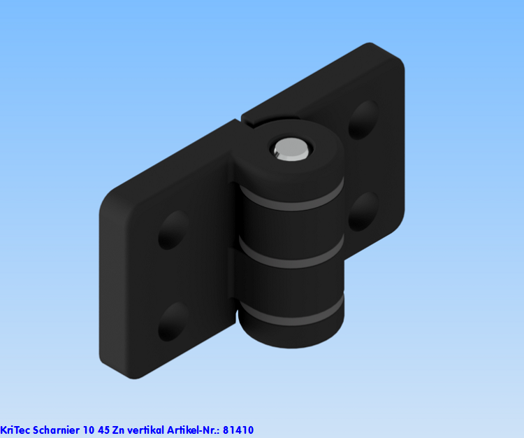 KriTec Scharnier 10 45 Zn vertikal