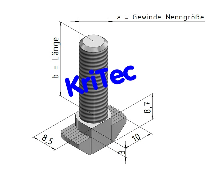 KriTec Hammerschraube 10 St